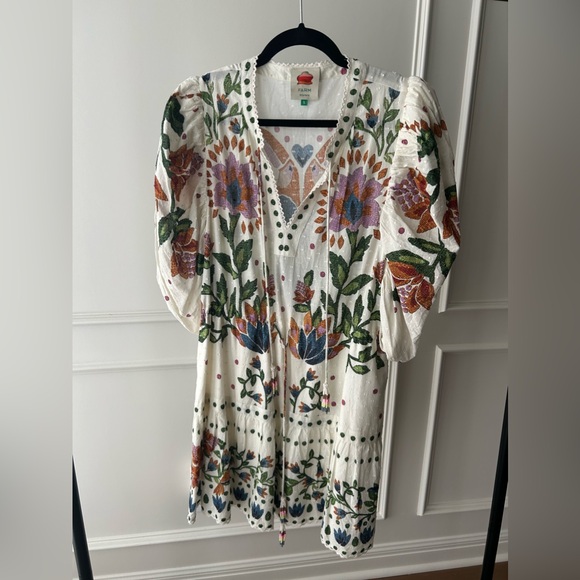 Farm Rio Summer Garden Mini Dress (S) - Picture 2 of 4